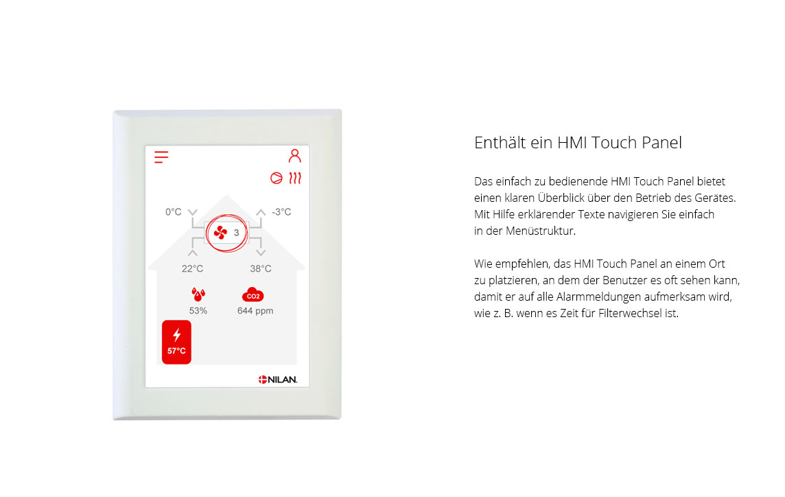 Compact Plus Panel Großer Vorteil von Compact S ist großen Platzersparnis im Technikraum